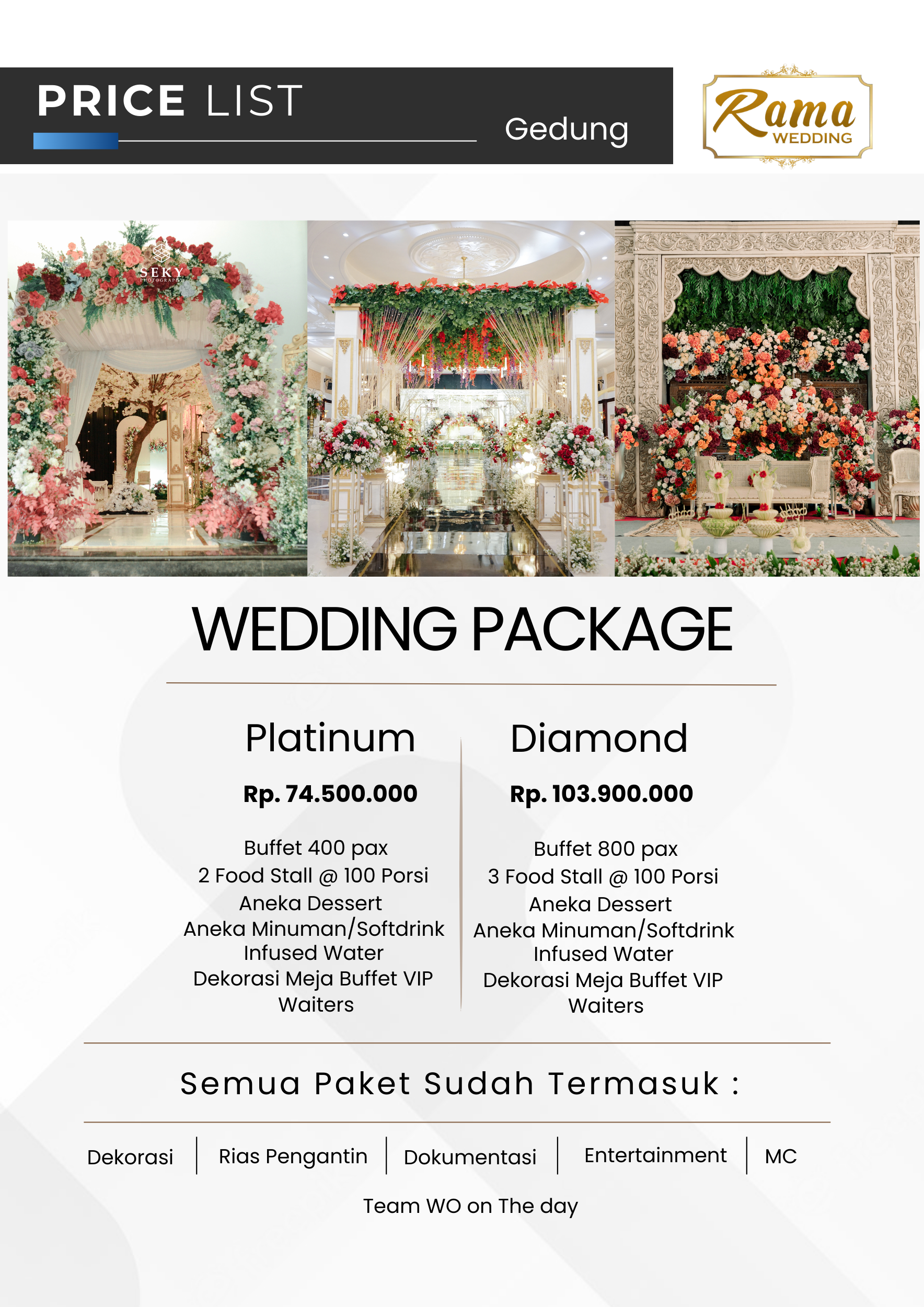 Paket Pernikahan Gedung